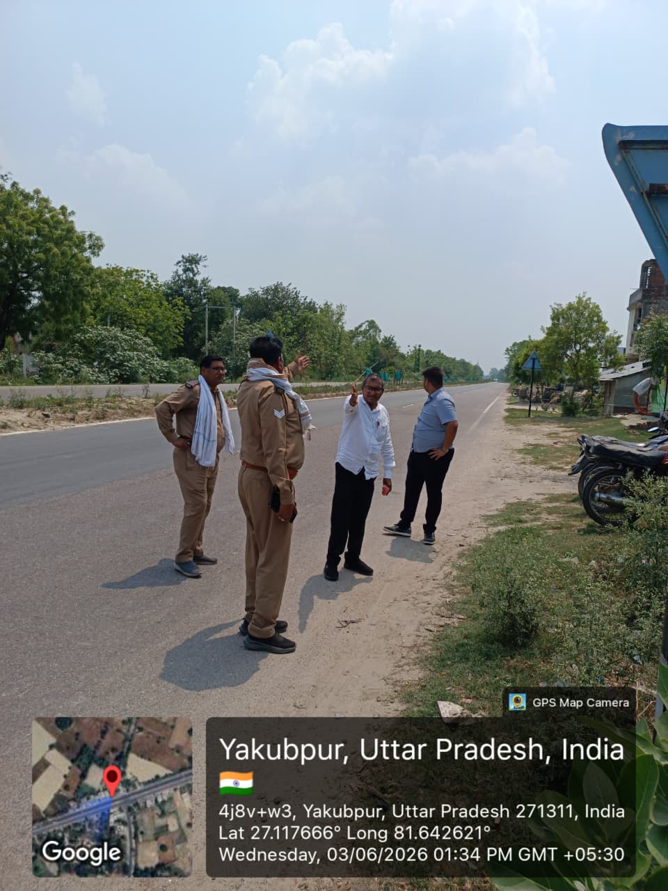 दुर्घटना संभावित क्षेत्रों का परिवहन विभाग ने किया निरीक्षण, सुरक्षा उपायों पर होगा अमल